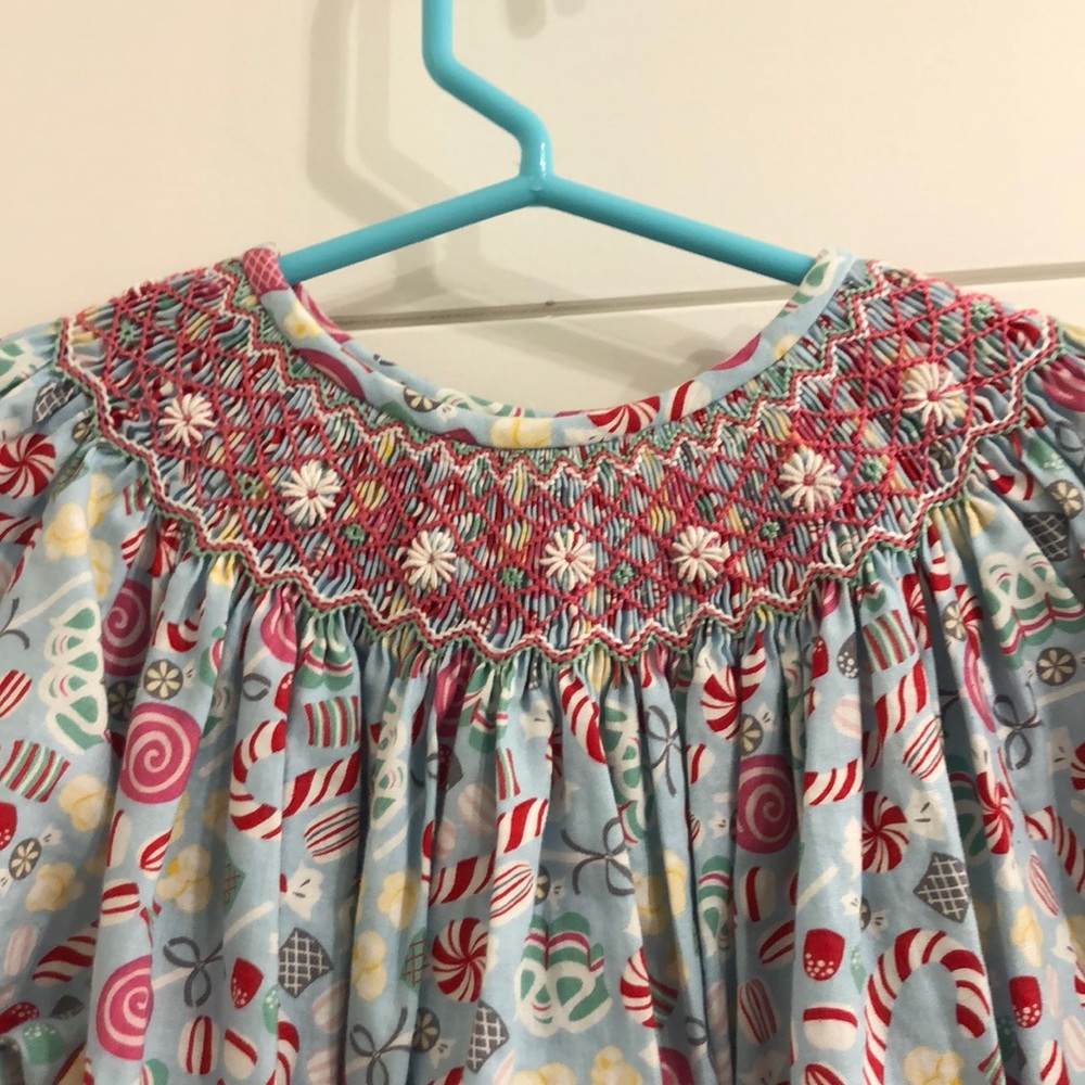 Smocked Christmas/ Gingerbread - Bailey Boys Candy Dress